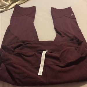 Lululemon Pace Rival crop 22” dark Adobe